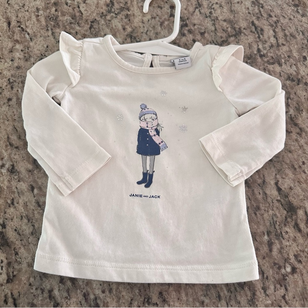 Janie and Jack girls long sleeve tee